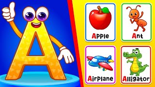 Alphabet ABC Flashcards for Kids | Learn ABCD & First Words | For Babies & Toddlers | RV AppStudios screenshot 1