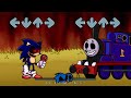 FNF Sonic All Phases VS Thomas And Friends Sings Confronting Yourself Thomas Railway Showdown FNF