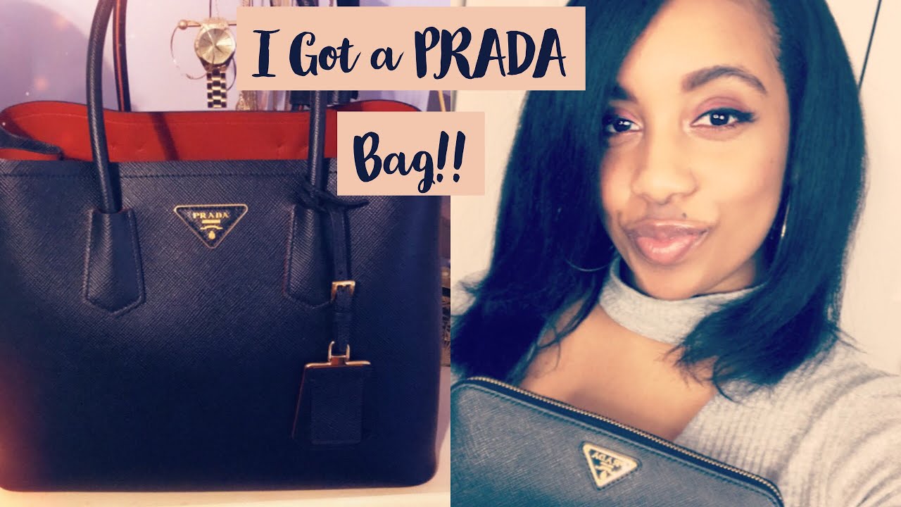 UNBOXING MY FIRST DESIGNER BAG!! PRADA YouTube