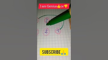 only for Genius! connect the numbers without crossing the lines👌#shorts #drawing