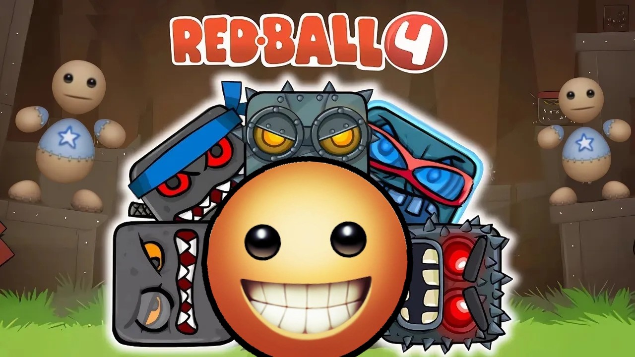 Red Ball 4 - Kick the Buddy Ball - All Levels - All Volumes - Superspeed Gameplay Volume 1,2,3,4,5