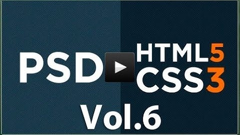 De PSD a HTML5 Vol.6: Presentacion de la plantilla