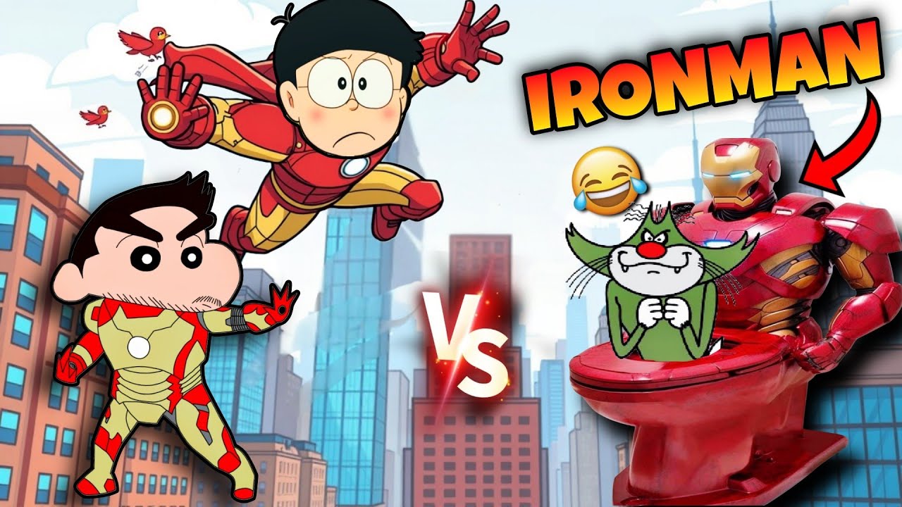 Playing Worst IRONMAN Games With Shinchan Nobita And Jack 😯
