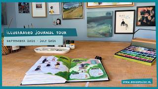Chunky Illustrated Journal Sketchbook Tour - September 2025-July 2026