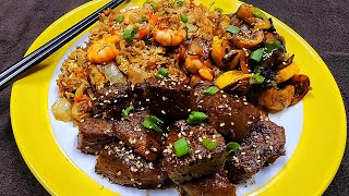 Homemade Hibachi Steak and Fried Rice Recipe