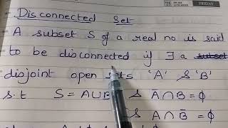 Real analysis, lecture -9, Connectedness and compactness of a set