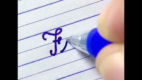 Fish - How to write English cursive writing | Cursive handwriting practice | ฝึกเขียนภาษาอังกฤษ