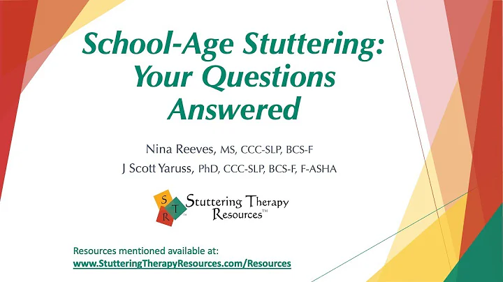 For SLPs-School Age Stuttering: Your Questions Answered