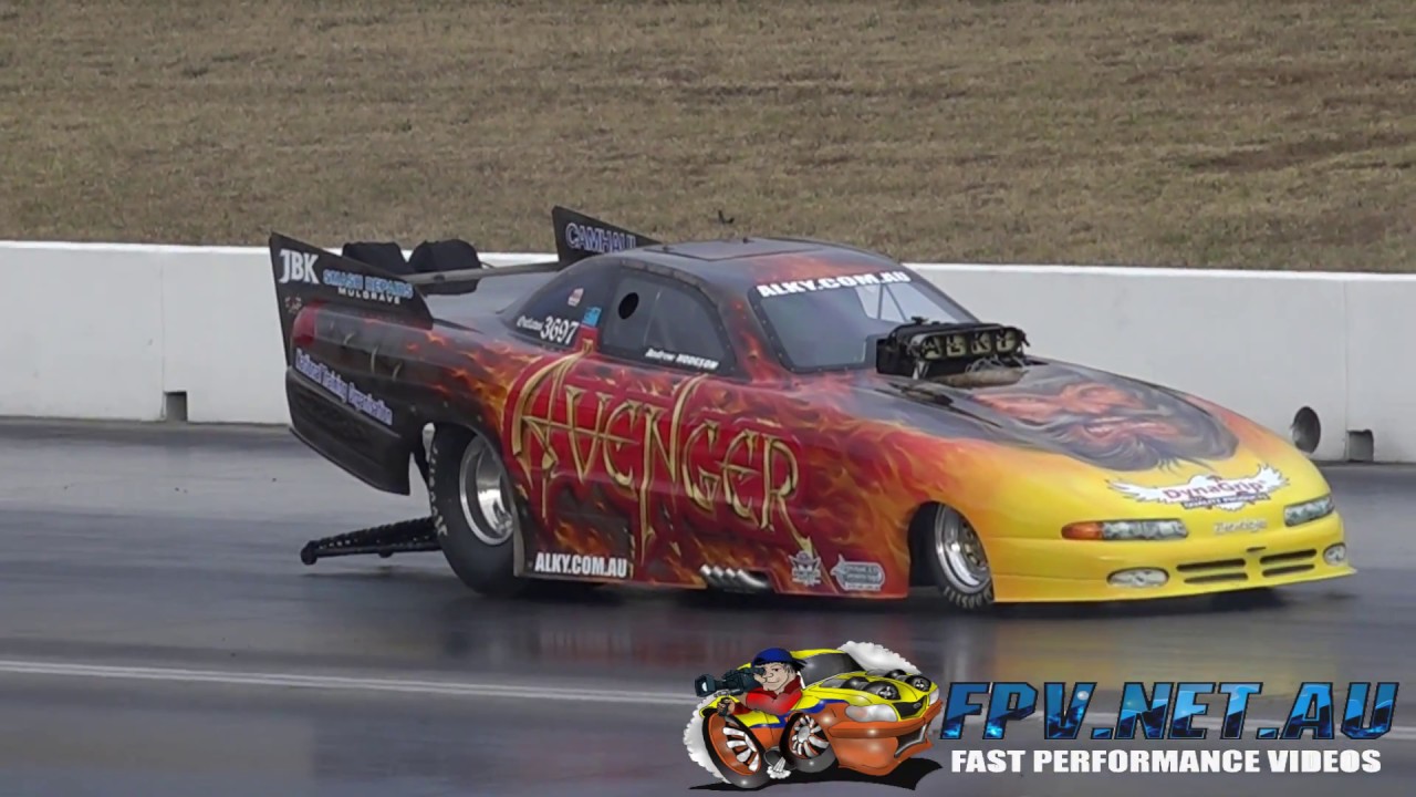 AVENGER RACING 6 SEC DODGE FUNNY CAR - YouTube