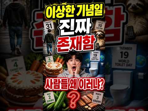 이상한 기념일 TOP5 (진짜 존재함) #이색기념일