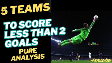 Football Analysis: 5 Teams to Score Under 2.5 Goals (Vietnam & Algeria League Tips)"