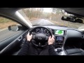 Infiniti Q50S 3.5 Hybrid 364 BHP POV test drive GoPro