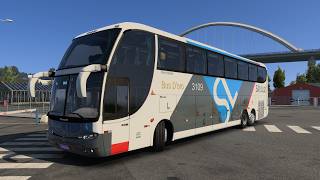 ETS2 1.59 Realistic Driving | G6 Scania 6x2 Paradiso 1550 LD Premium #bus| Moza TSW | Coach driving