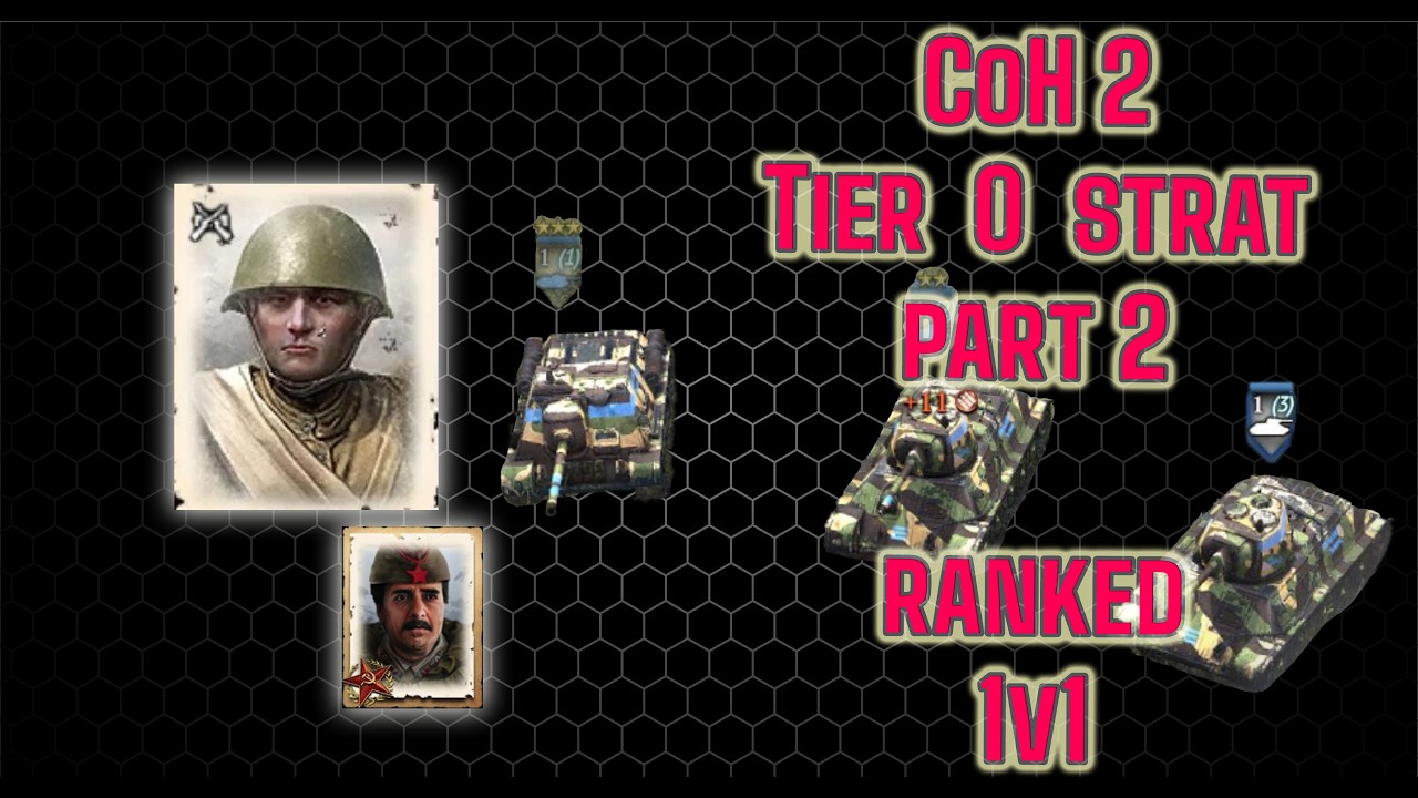 [CoH2] 1v1 Top 50 Soviet con Blob with T-34 and KV-2 Support