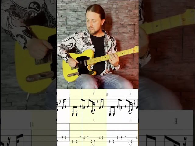 Funk Rhythm #2 Wil Cherry - Play The Funky Music - Tab Guitar 1 riff.  #tabguitar #funkguitar class=