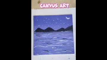 Beautiful Canvas Art 🎨✨ Kashish #craftideas #diy #shorts #aesthetic #edit