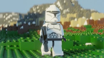 Lego Clone Trooper Walk Cycle Test | Blender 3D Animation