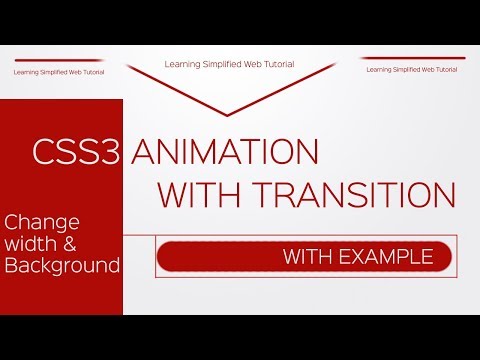 How to use Transition in CSS animation tutorial