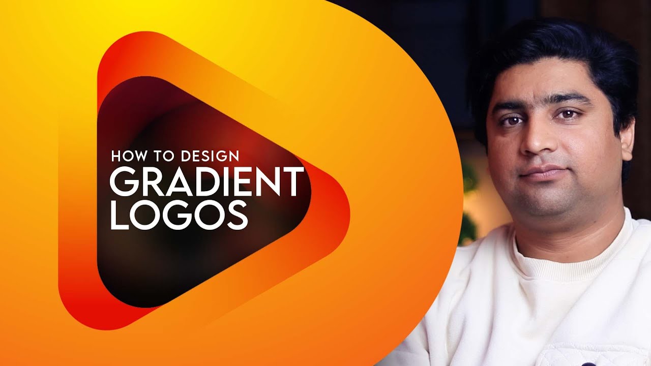 How to Design a Gradient Logo in Illustrator - Letter mark Logo