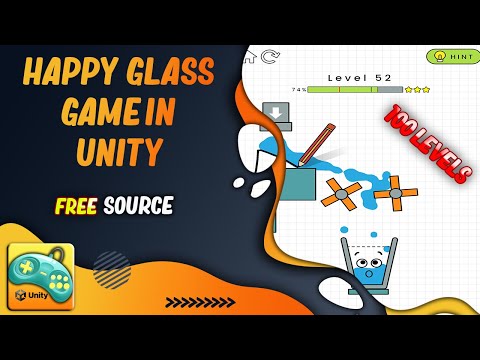 how to make Happy Glass game in Unity2D | Unity Beginner Tutorial Coding