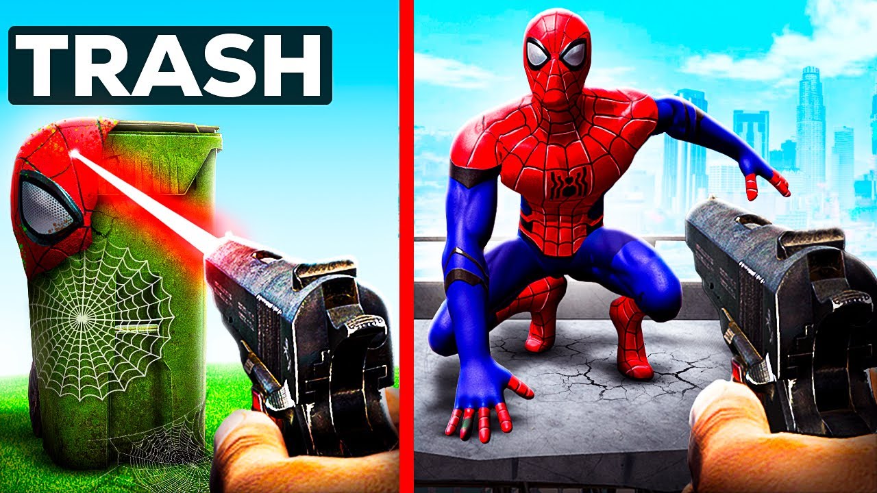 Everything I SHOOT Gets SUPER POWERS in GTA 5 (Hulk, SpiderMan)