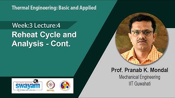 Lec 14: Reheat Cycle and Analysis - Cont.