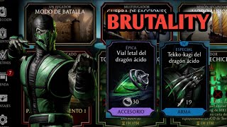PROBANDO el BRUTALITY de REPTILE - Mortal Kombat Mobile