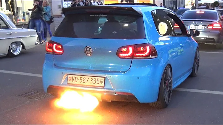 VW Golf R Mk6 with Turbo 2 STEP at Wörthersee 2019! - FLAMES & LOUD BANGS!