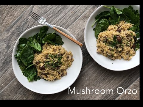 Mushroom Orzo