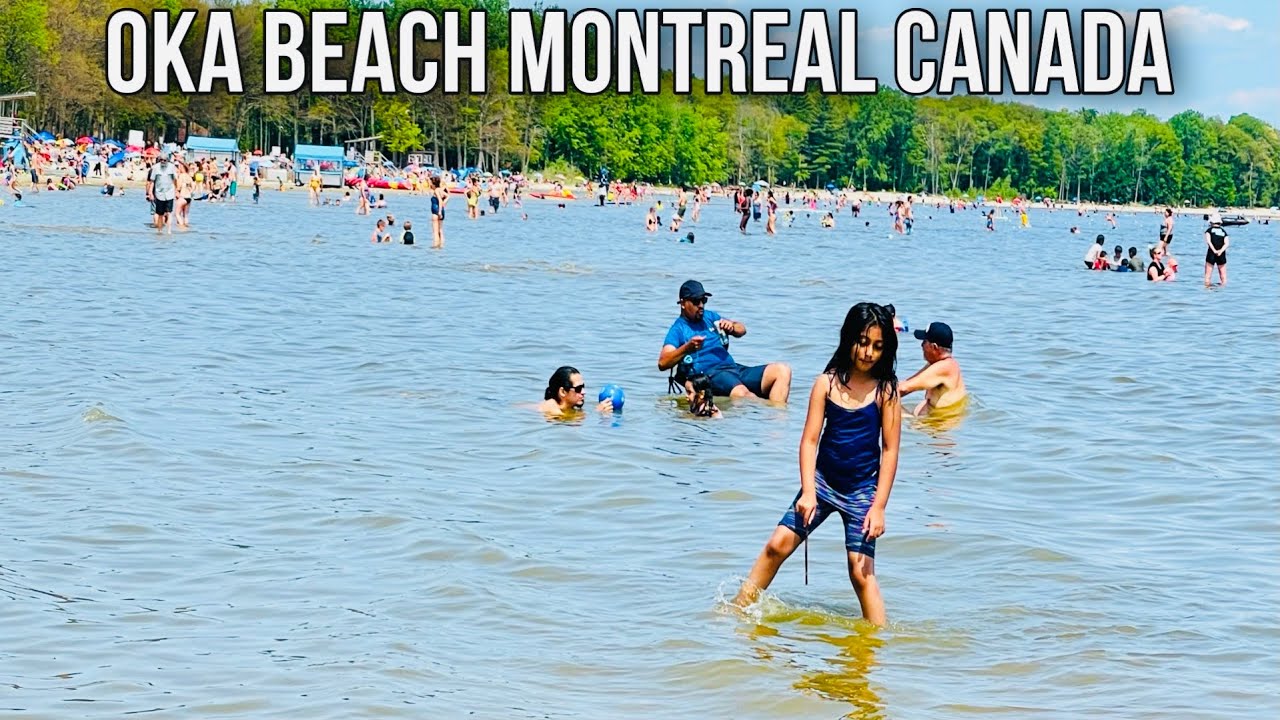 Oka beach Montreal 🇨🇦 Canada Noor full enjoy today .it’s a very hot day