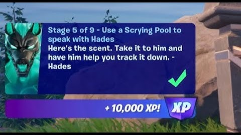 Fortnite - Use a Scrying Pool to speak with Hades  - Chapter 5 Season 2