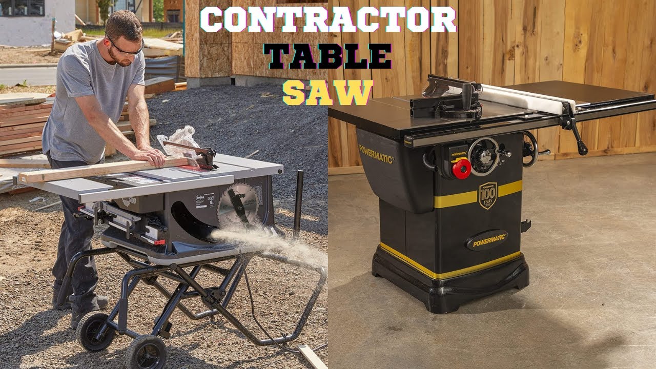 TABLE SAWS Best Contractor Table Saw Review In 2023 YouTube