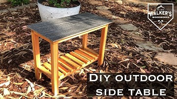 DIY Outdoor End Table | Patio Side Table
