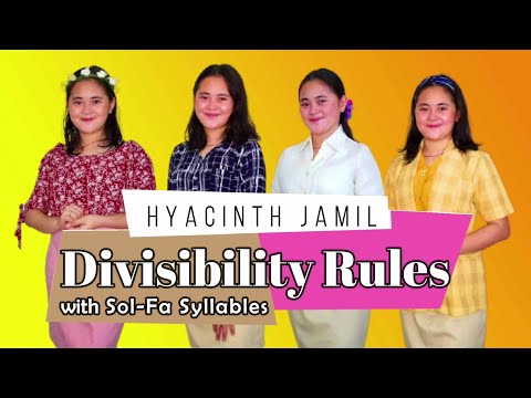 Divisibility Rules in Sol-Fa Syllable l Hyacinth Jamil