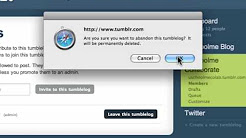 Learn Tumblr Ep14: Deleting A Tumblelog @ uSchoolme