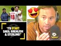 "I'D START SAKA, GREALISH & STERLING!" 😍 Jason Cundy names his England attack to face Germany!