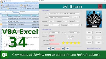 Curso VBA Excel 34. Completar el ListView con los datos de una hoja de cálculo.
