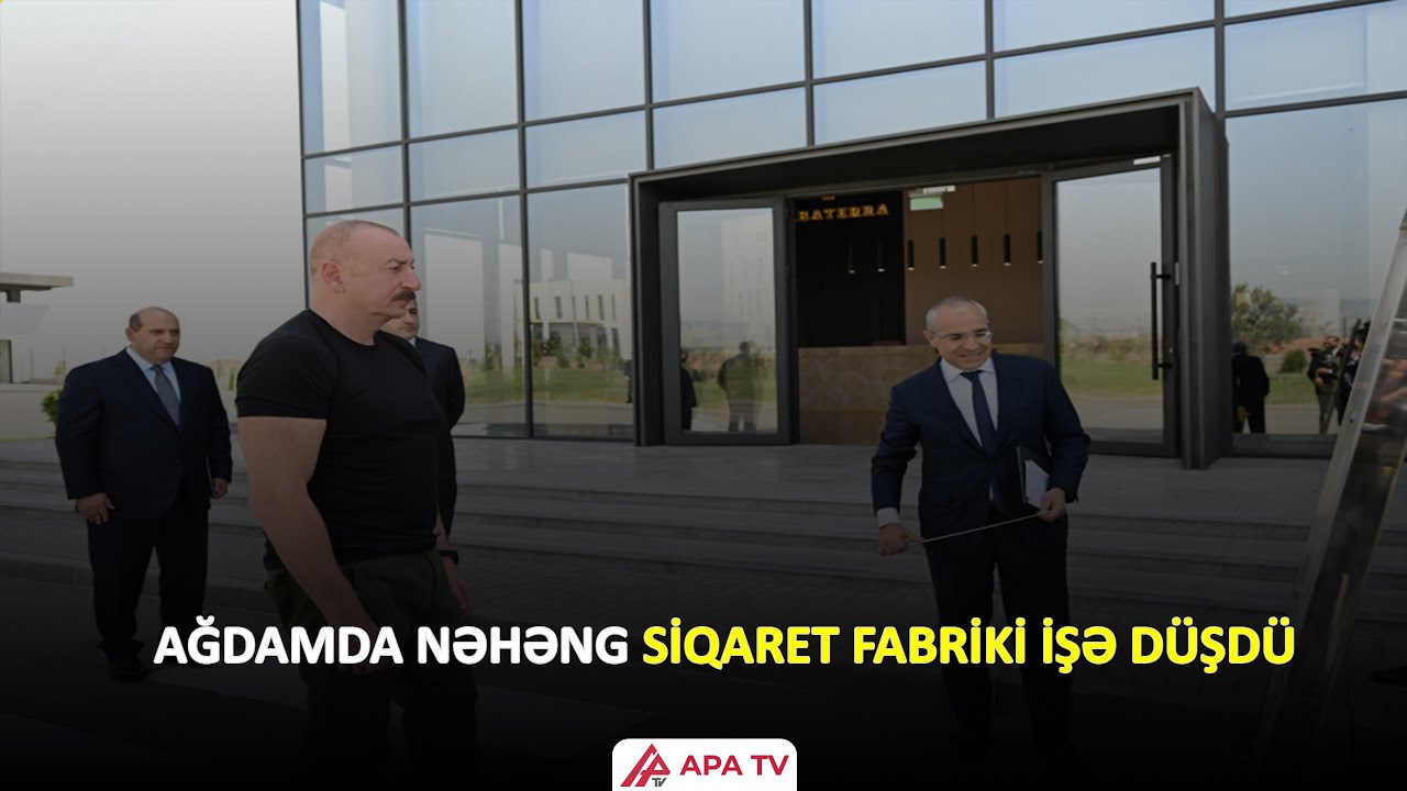 Prezident Ağdamda “Tabaterra”nın açılışında – APA TV