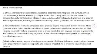 Exploring the Frontiers of Robotics from Automation to Artificial Intelligence