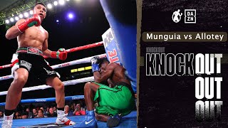 #ko - Jaime Munguia vs Patrick Allotey!! Munguia POWER Too Much For Allotey!