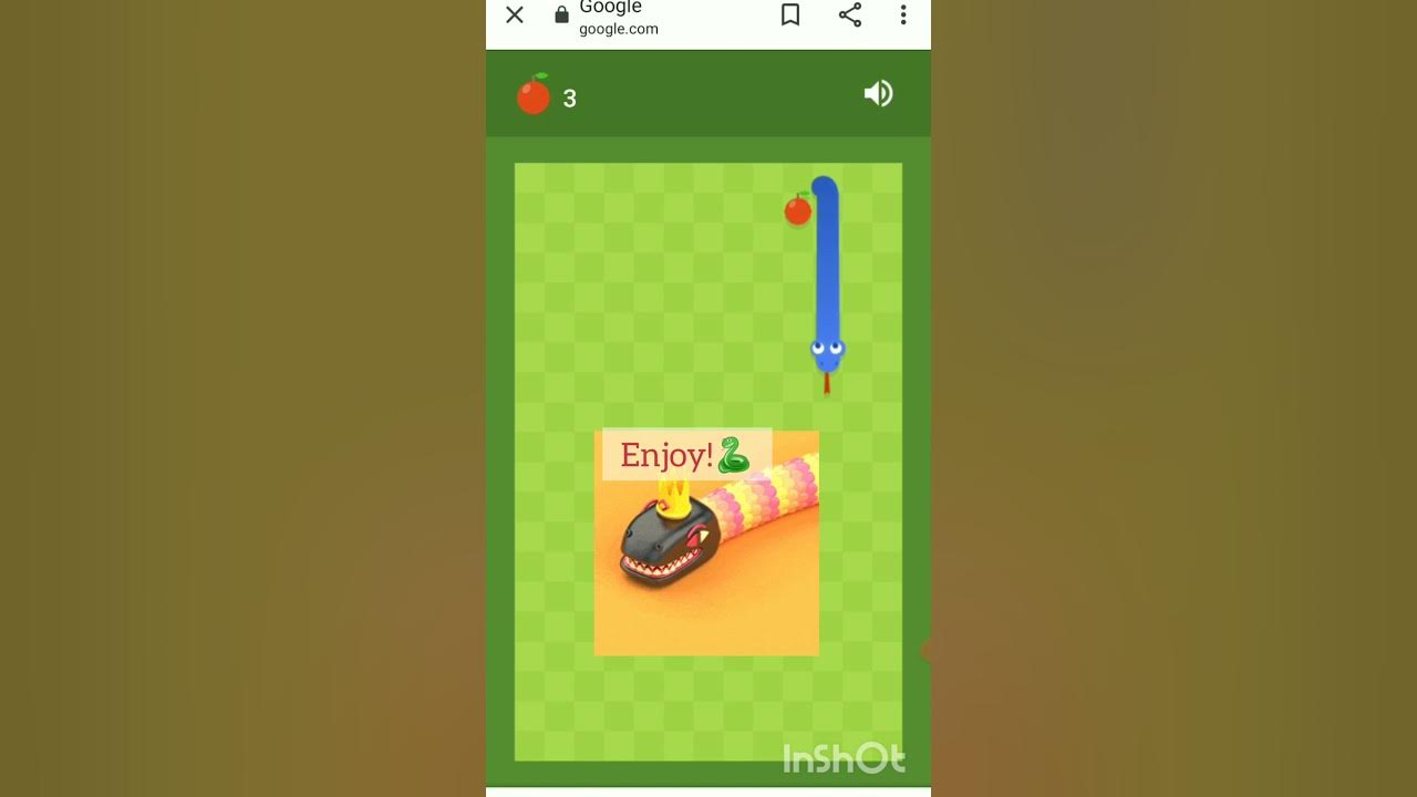 Video 7 of trying to win at google snake game🥵🥵🥵😀😀🐍🐍🐍🐍🥵🥵 #g