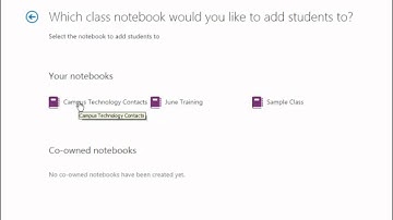 OneNote Class - Add or Delete Students