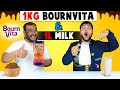 Adding 1 KG Bournvita Into 1 Liter Milk Challenge | Weird Food Experiment | Viwa Food World