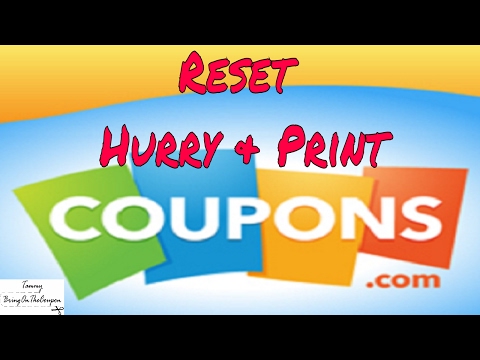 Coupons Hurry and Print Resets from Coupons.com 6/1/17