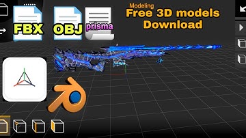 Godzilla AWM Max PUBG Mobile 3D MODEL PRISMA3D bon Blender FBX+OBJ+prisma FREE DOWNLOAD