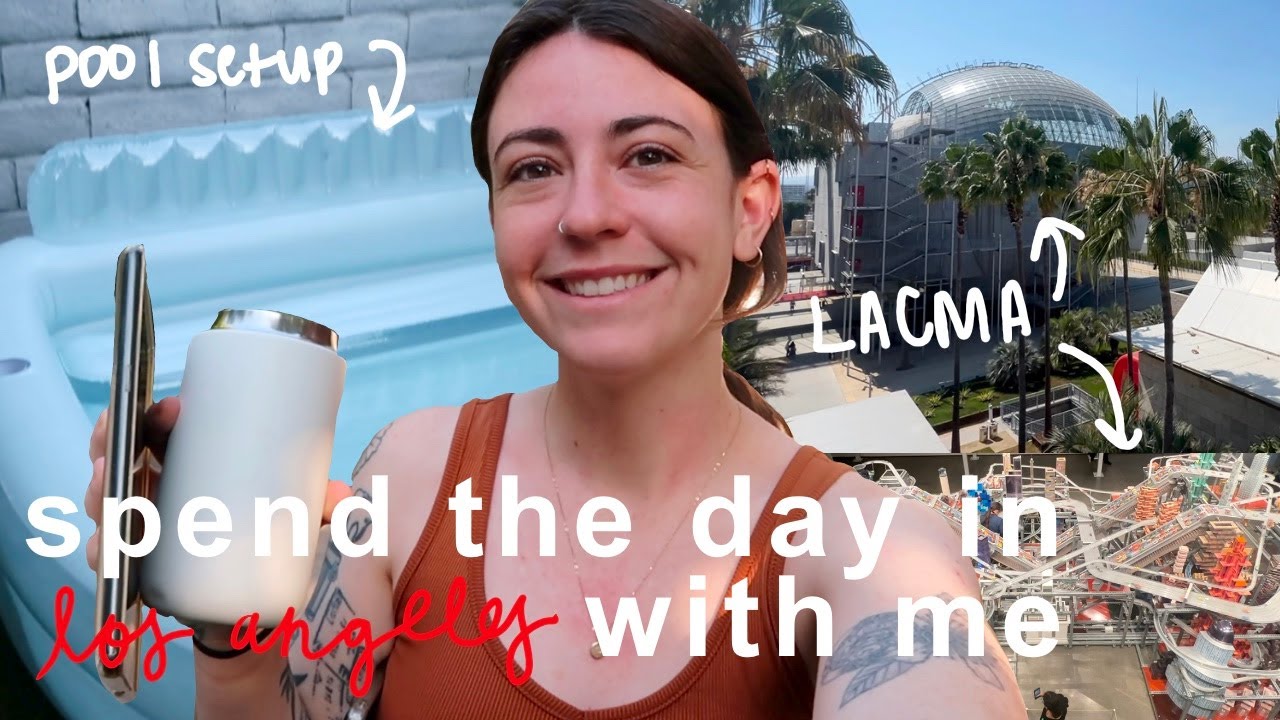 spend a pto day with me in LA! | *visiting LACMA and backyard setup ...