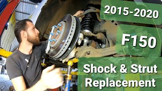 Ford F150 Front Strut and Rear Shock Replacement Falcon Shocks Leveling Kit Install