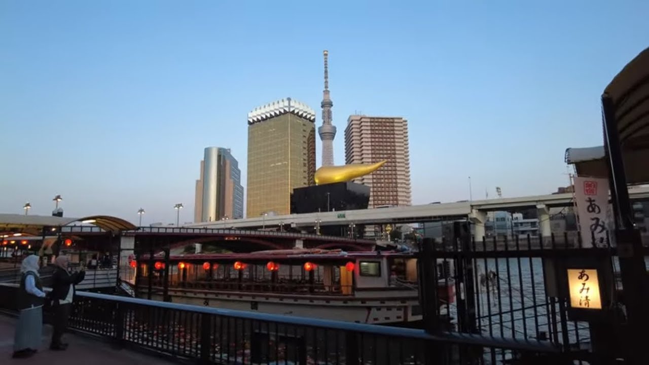 [4K/Stereo] Mar. 13, 2024: Sumida River Terrace & Sumida River Walk ...