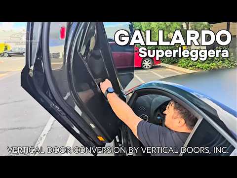 Darin’s Gallardo Superleggera just got a Vertical Door Kit installed by Vertical Doors, Inc.