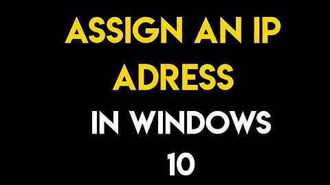 How to assign an ip address in windows 10 in URDU HINDI